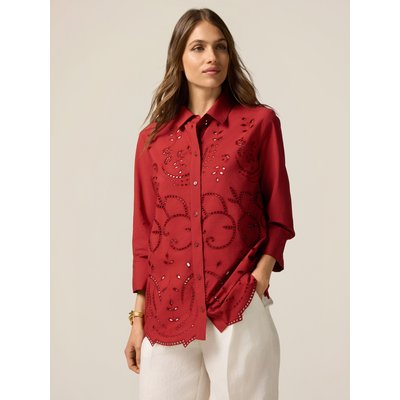 Chemise en broderie anglaise de coton OLTRE