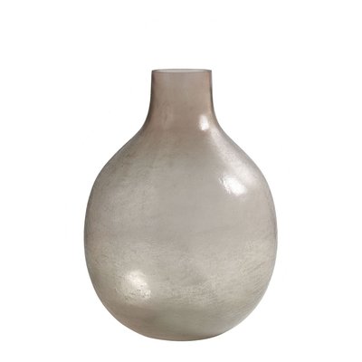 Vase bonbonne verre BLANC D’IVOIRE