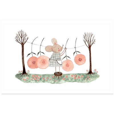 Affiche enfant lessive chez souricette HEXOA