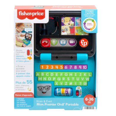 Fisher-price - mon premier ordinateur portable rires et éveil - eveil bébé - dès 6 mois FISHER PRICE