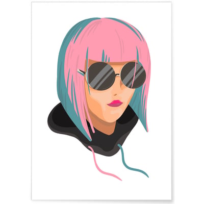 Affiche Girl Pop L'AFFICHERIE
