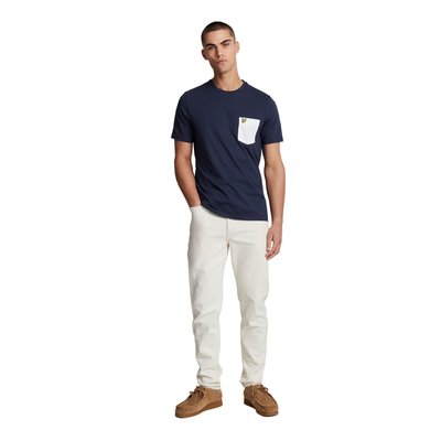 T-shirt col rond et manches courtes à poche contrastée LYLE AND SCOTT