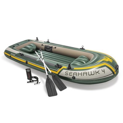 Set bateau 4 places Seahawk 4 (rames et gonfleur inclus) INTEX