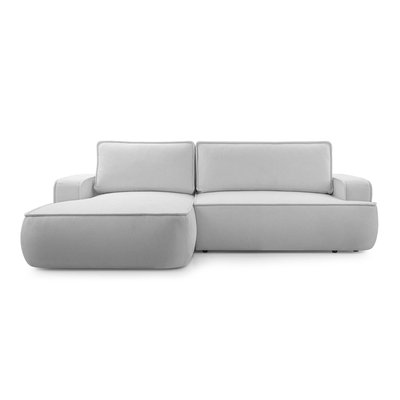 Canapé d'Angle Convertible en Tissu texturé 4 places - NESSINO LISA DESIGN