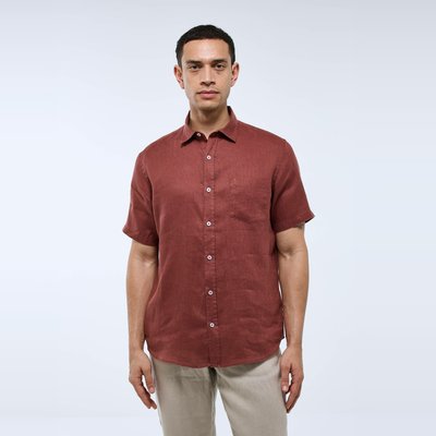Chemise manches courtes en 100% lin, European Flax MONOPRIX