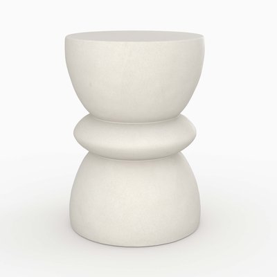 Table d'appoint ronde en béton D35 cm - MAUPITI RENDEZ-VOUS DÉCO