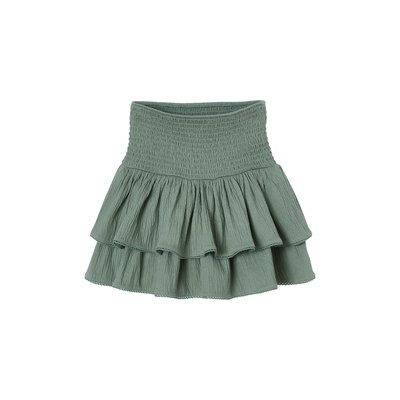 Jupe à volants taille smockée VERTBAUDET