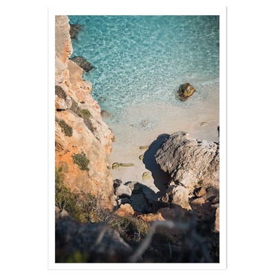 Poster plage secrete en grèce HEXOA