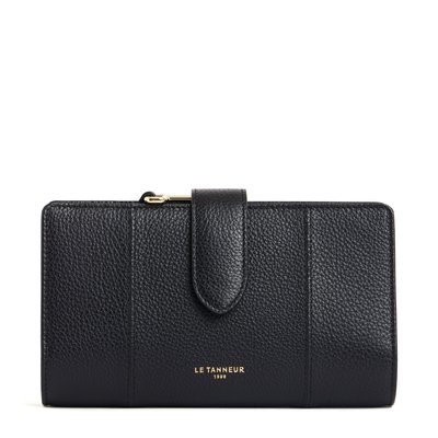 Portefeuille poche monnaie ne cuir grainé JULIETTE LE TANNEUR