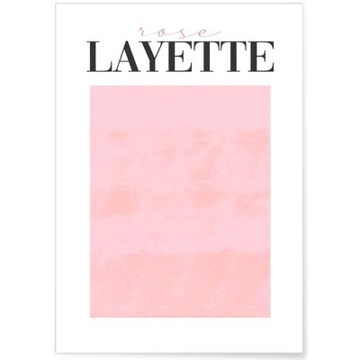 Affiche Rose Layette L'AFFICHERIE