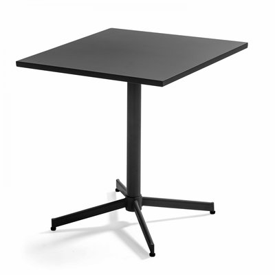Table de jardin carré rabattable en métal, PALAVAS OVIALA