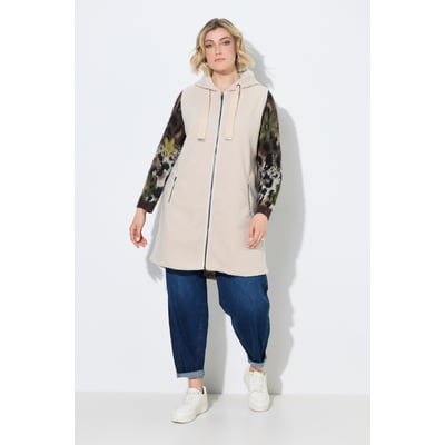 Long gilet en polaire teddy, coupe en A ULLA POPKEN