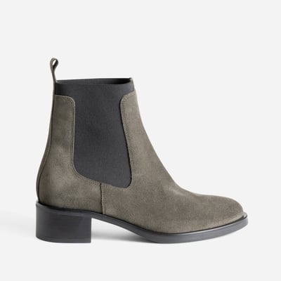 Bottines Pour Femme En Daim Avec Talon épais - Style Décontracté élégant, Bout Pointu, Doublure Confortable | Hauteur Talon 3,7 Cm - 3