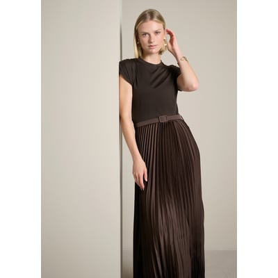 Robe midi plissée bimatière LOLALIZA