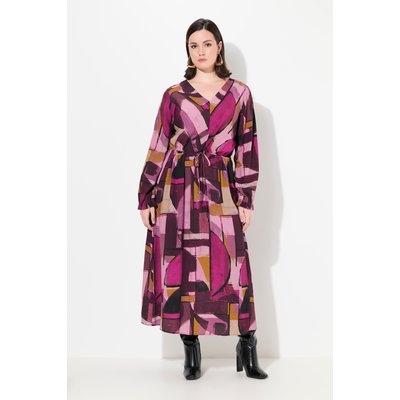Robe maxi à manches longues et col en V ULLA POPKEN