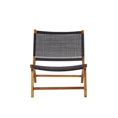 Fauteuil en teck massif et tissage  LINA BERAH GETAH