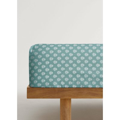 Drap plat enfant percale de coton petite fleur lit 90 cm MANGO HOME
