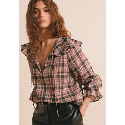 Blouse en coton à carreaux BROOKE CRX ETAM