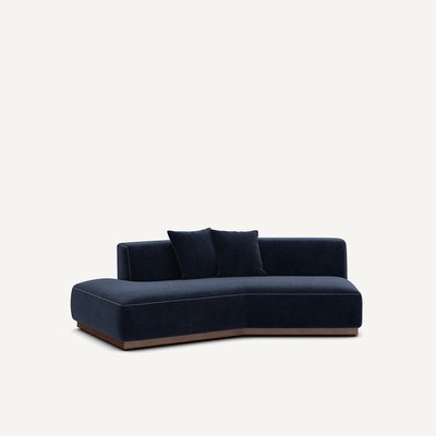 Demi-canapé gauche en velours chenille, JACOPO AM.PM