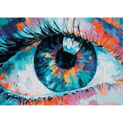 Tableau Mural Œil Coloré POP VITAMINÉ CEANOTHE