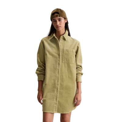 Robe chemisier en velours côtelé relaxed en Organic Cotton Stretch MARC O’POLO DENIM