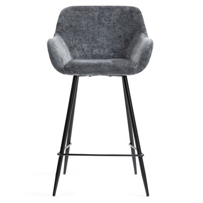 Chaise snack tissu chenille gris HIBIS ZAGO