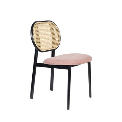 Chaise en tissu et cannage- SPIKE ZUIVER