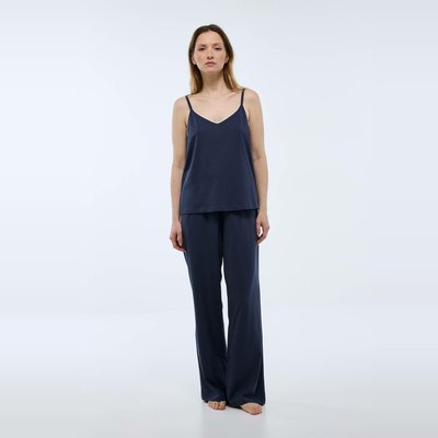Pyjama fines bretelles uni en coton jersey BIO MONOPRIX