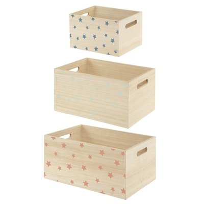 Lot de 3 cagettes étoile ATMOSPHERA