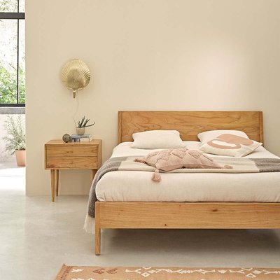 Lit en bois mindi massif 160 cm  PIA BERAH GETAH