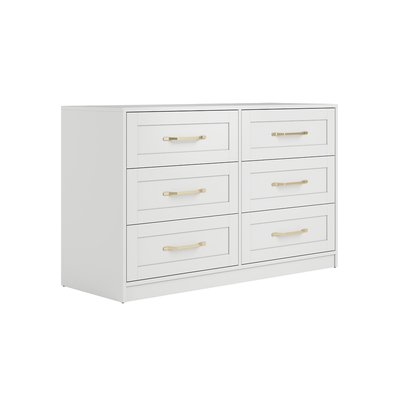 Jamison Wooden Chest of 6 Drawers SO'HOME