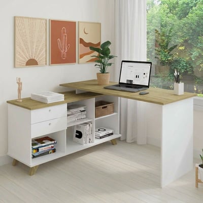 Bureau d'angle avec rangement MARCUS AKITEN RETAIL