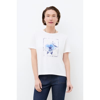T-shirt droit col rond TIM-STAMP CAROLL