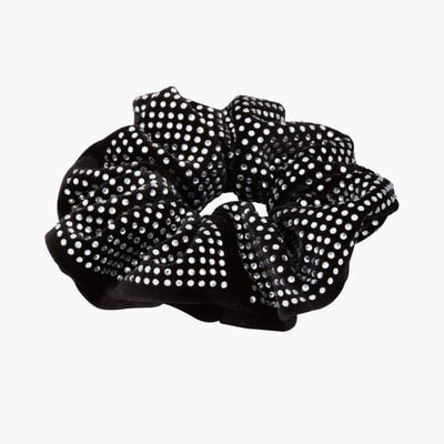 Chouchou noir à strass BALABOOSTE