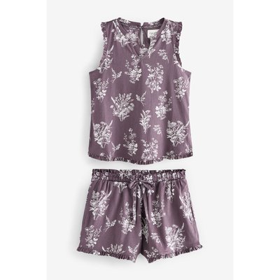 Pyjama top à volant et short, ensemble NEXT