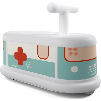 Porteur La Cosa 1 Ambulance blanche et verte 1/6 ans ITALTRIKE