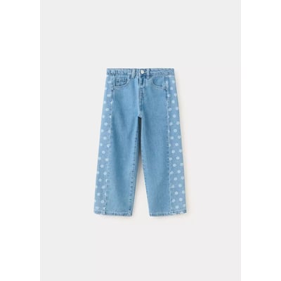 Jean droit imprimé fleuri MANGO BABY