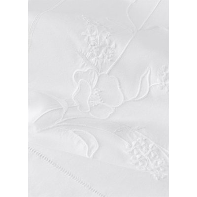 Housse de couette coton brodé à la main lit 180/200 cm MANGO HOME
