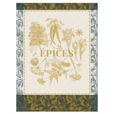 Torchon en Coton, ÉPICES & AROMATES LE JACQUARD FRANCAIS