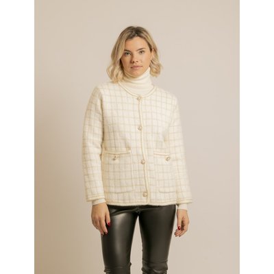 Veste En Maille Carreaux Urvina DONA LISA