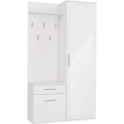 Vestiaire d'entrée avec armoire et miroir RECOLLECTION