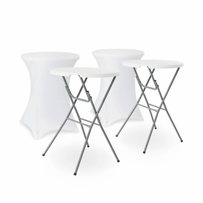 Table mange debout pliante avec housse de protection (lot de 2) GALA + HOUSSE X2 SWEEEK