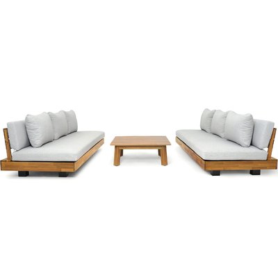 Salon de jardin 6 places en bois FSC - CAPRI HOMIFAB