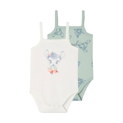 Lot de 2 bodies à fines bretelles Disney® Bambi VERTBAUDET