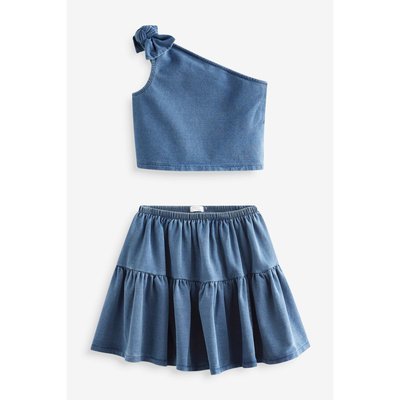 Haut asymétrique et jupe, ensemble NEXT