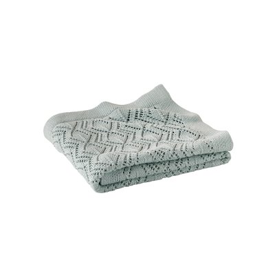 Couverture tricot en coton bio* VERTBAUDET