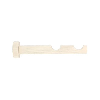 Support Tige Double En Bois Bohême D28 130-200 Mm Naturel Blanchi MOBOIS