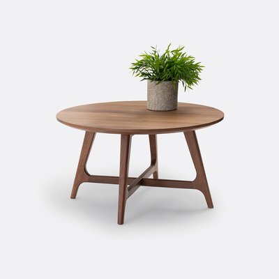 Petite table basse ronde noyer, Larsen LA REDOUTE INTERIEURS