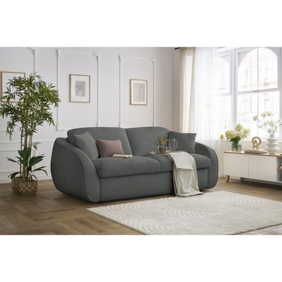 Canapé lit 3 places en tissu bouclette couchage 140x194 cm, CEZANNE BOBOCHIC
