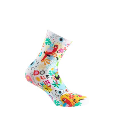 Socquette en viscose de bambou motif jungle KINDY